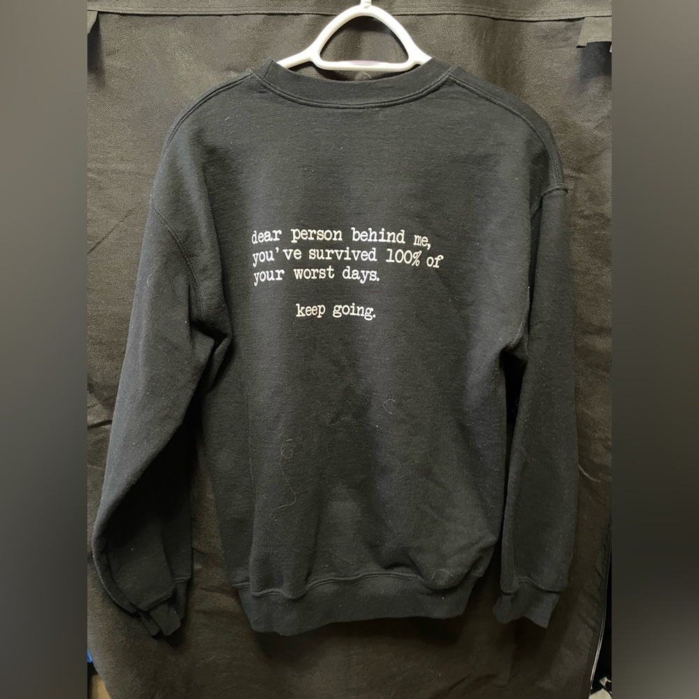 Black Motivational Sweater